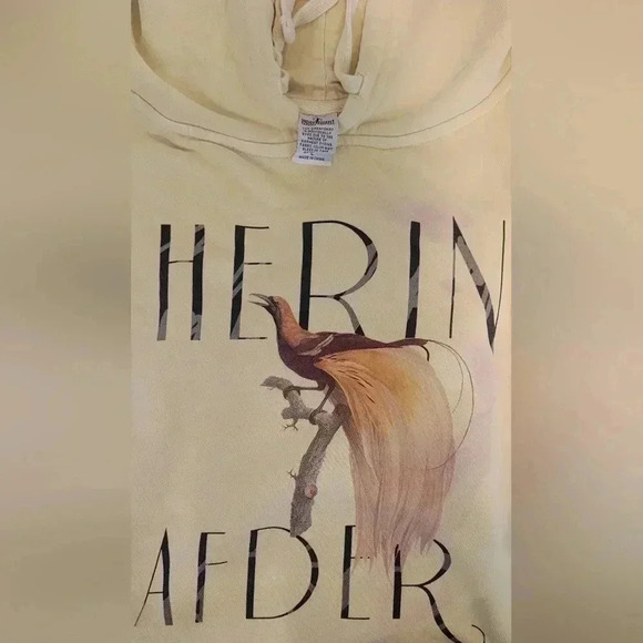 INDENDENT UNISEX MIDWEIGHT PIGMENT DYED HOODED PULLOVER, Yellow, Herin Afder, LG - Picture 5 of 5